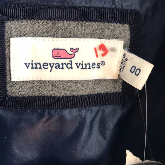 vineyard vines navy blazer quilted style size 00 - Picture 2 of 6